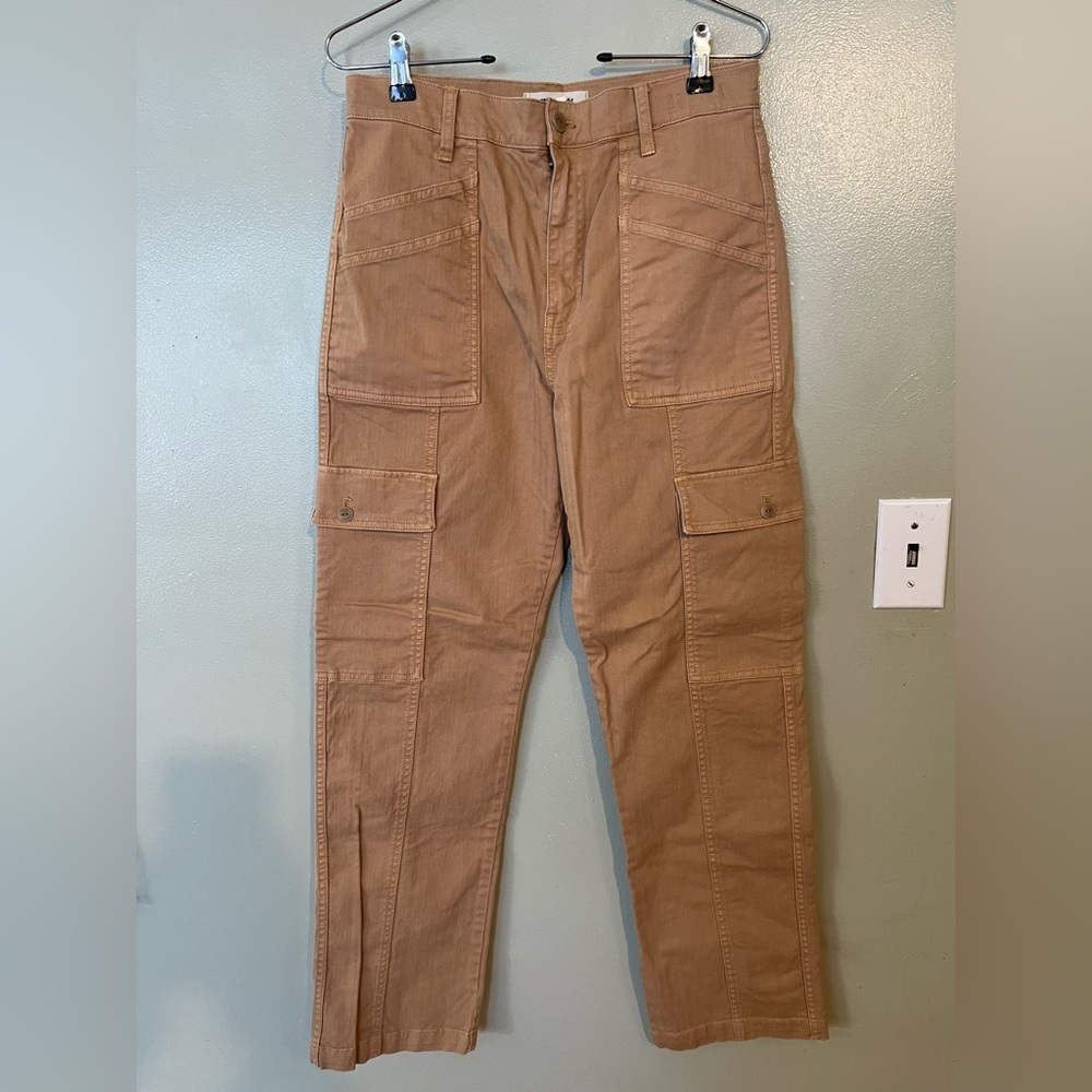 Madewell Womens Beige 90s Straight Cargo Pants Size 28